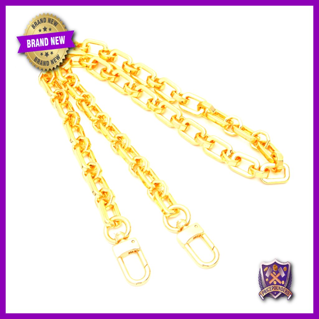 Octagon Purse Chain Replacement Strap Metal Crossbody Shoulder Strap 12mm